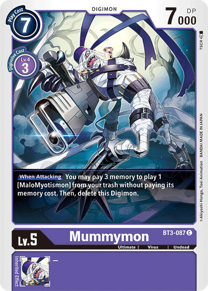 Mummymon [BT3-087] [Release Special Booster Ver.1.5] | Black Swamp Games