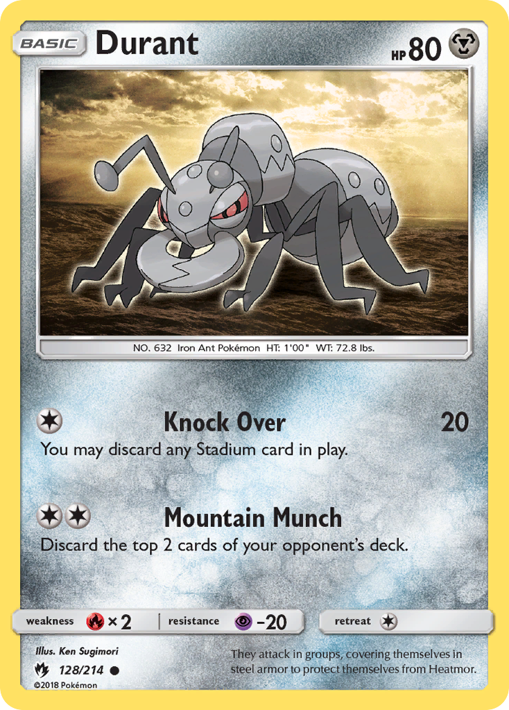 Durant (128/214) [Sun & Moon: Lost Thunder] | Black Swamp Games