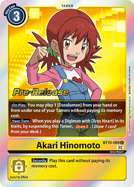 Akari Hinomoto [BT10-089] [Xros Encounter Pre-Release Cards] | Black Swamp Games