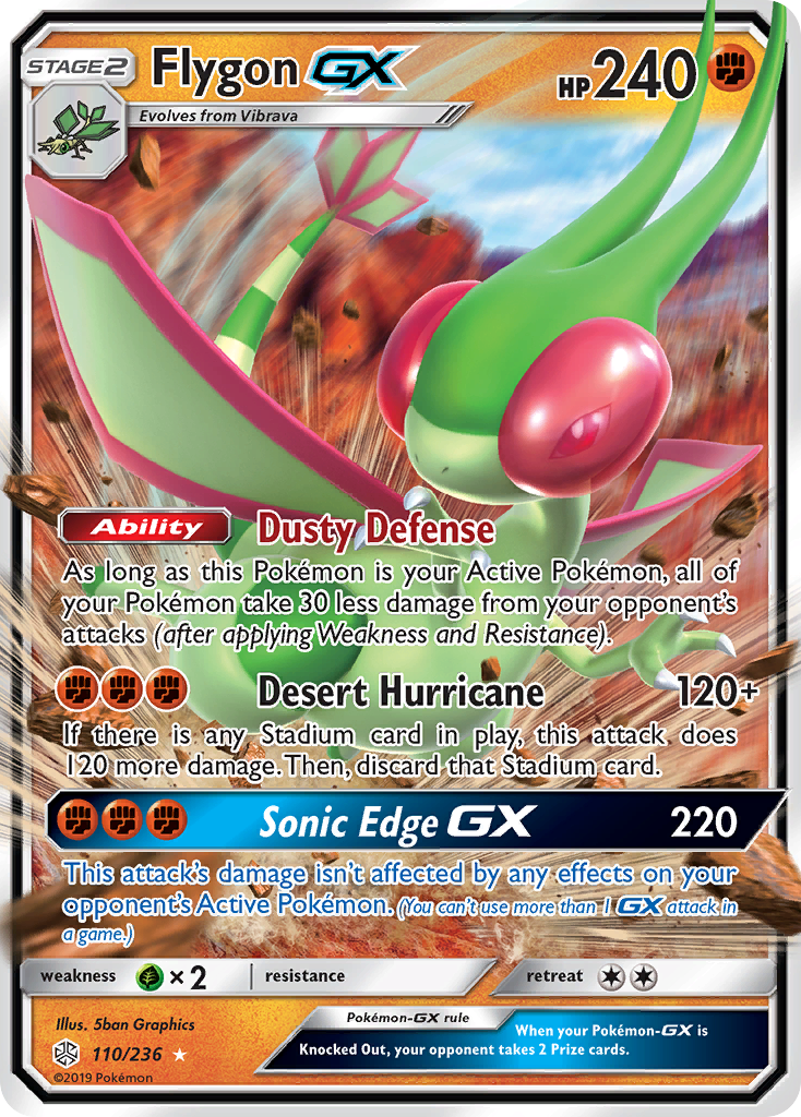 Flygon GX (110/236) [Sun & Moon: Cosmic Eclipse] | Black Swamp Games