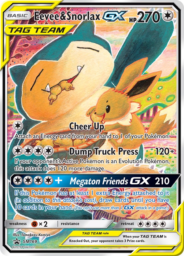 Eevee & Snorlax GX (SM169) [Sun & Moon: Black Star Promos] | Black Swamp Games