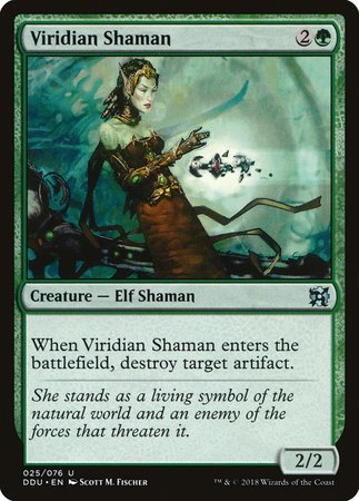 Viridian Shaman [Duel Decks: Elves vs. Inventors] | Black Swamp Games