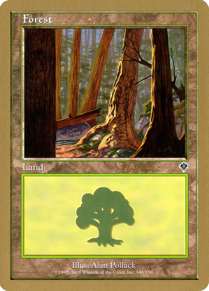 Forest (jt348a) (Jan Tomcani) [World Championship Decks 2001] | Black Swamp Games