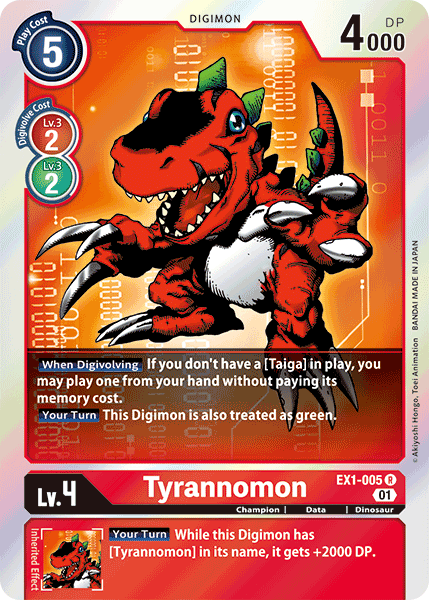 Tyrannomon [EX1-005] [Classic Collection] | Black Swamp Games