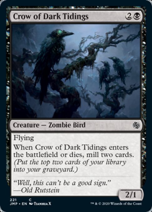 Crow of Dark Tidings [Jumpstart] | Black Swamp Games