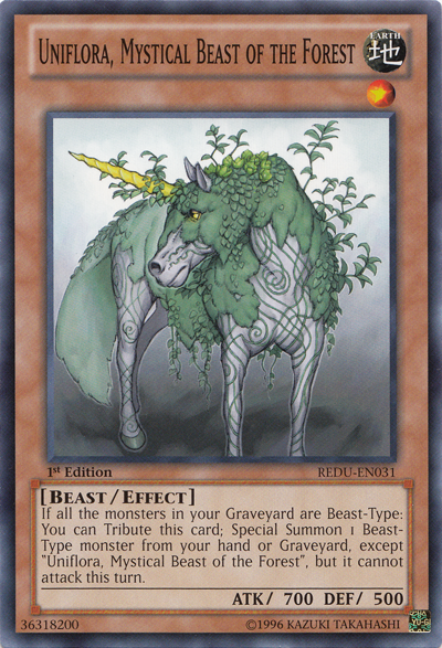 Uniflora, Mystical Beast of the Forest [REDU-EN031] Common | Black Swamp Games