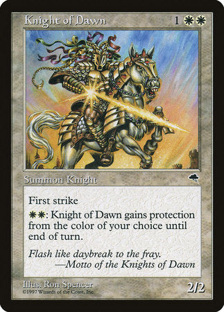 Knight of Dawn [Tempest] | Black Swamp Games