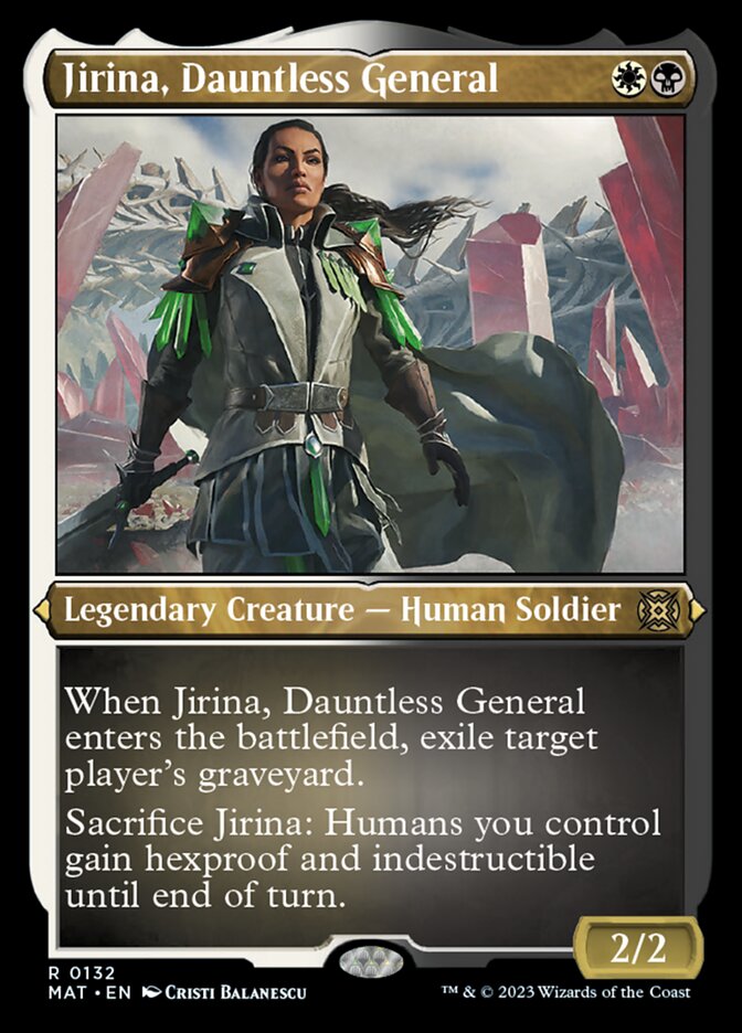 Jirina, Dauntless General (Foil Etched) [March of the Machine: The Aftermath] | Black Swamp Games
