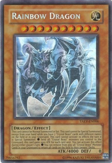 Rainbow Dragon (Chaos Neos Misprint) [TAEV-EN006] Ghost Rare | Black Swamp Games