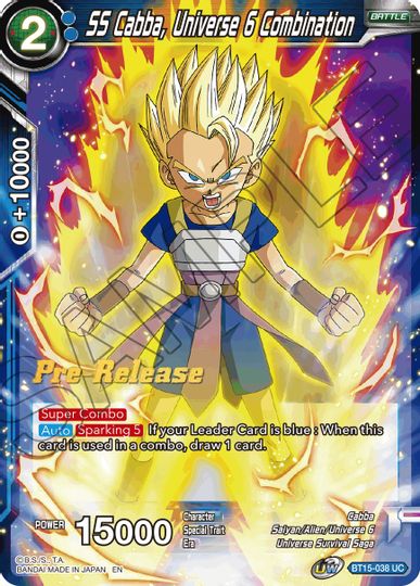 SS Cabba, Universe 6 Combination (BT15-038) [Saiyan Showdown Prerelease Promos] | Black Swamp Games