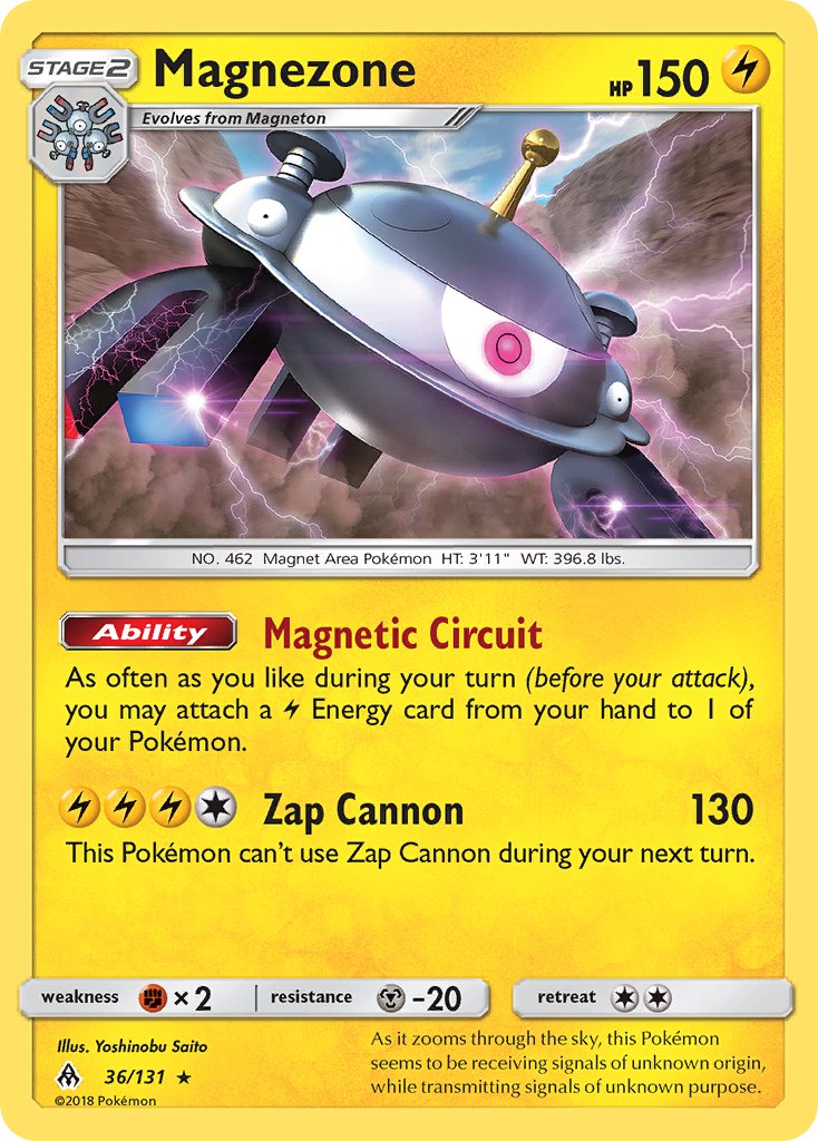 Magnezone (36/131) (Prerelease Kit Exclusive) (Theme Deck Exclusive) [Sun & Moon: Forbidden Light] | Black Swamp Games