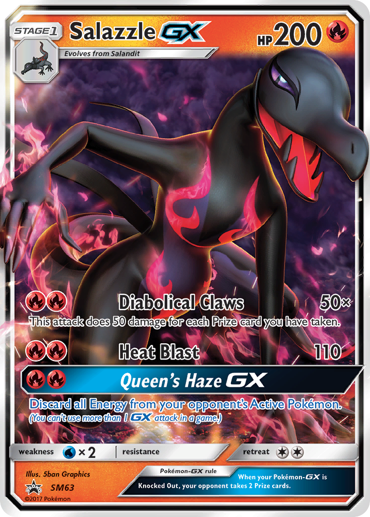 Salazzle GX (SM63) [Sun & Moon: Black Star Promos] | Black Swamp Games