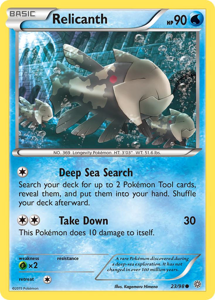 Relicanth (23/98) [XY: Ancient Origins] | Black Swamp Games