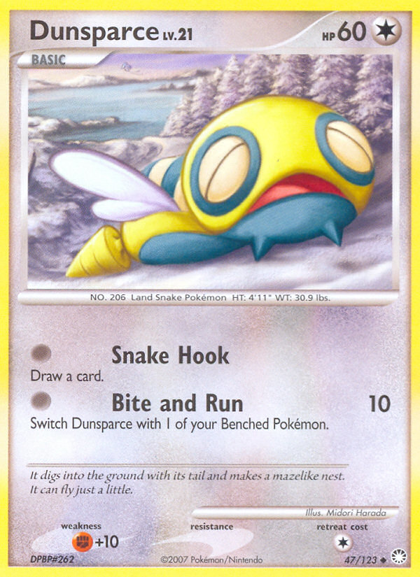 Dunsparce (47/123) [Diamond & Pearl: Mysterious Treasures] | Black Swamp Games