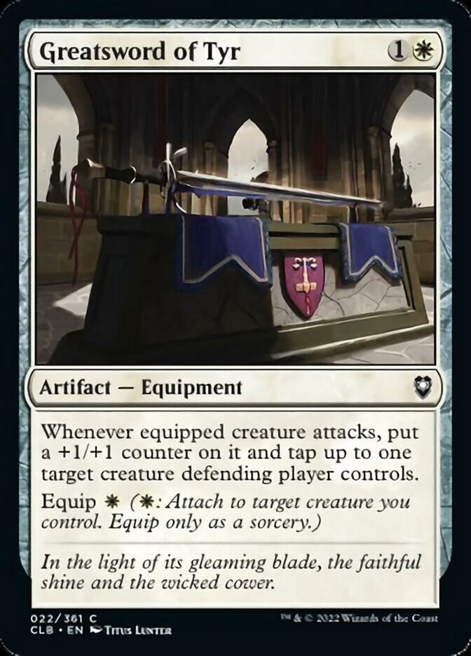 Greatsword of Tyr [Commander Legends: Battle for Baldur's Gate] | Black Swamp Games