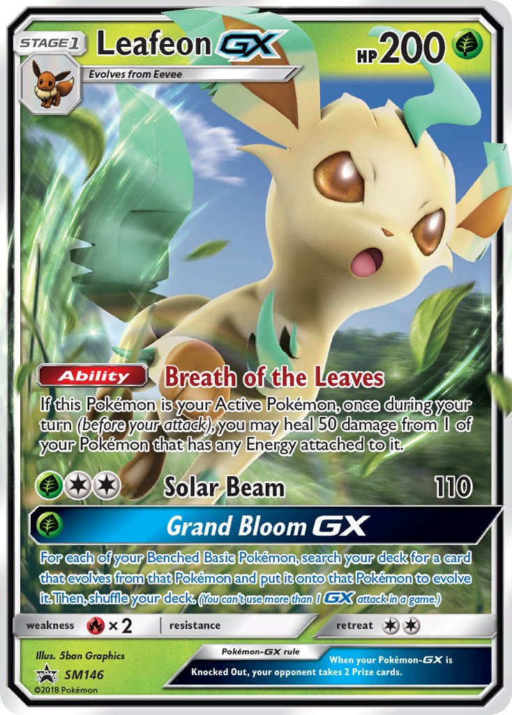 Leafeon GX (SM146) [Sun & Moon: Black Star Promos] | Black Swamp Games