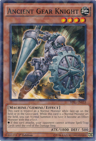 Ancient Gear Knight [BP03-EN033] Shatterfoil Rare | Black Swamp Games