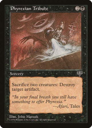 Phyrexian Tribute [Mirage] | Black Swamp Games