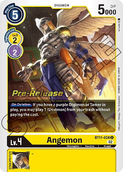 Angemon [BT11-038] [Dimensional Phase Pre-Release Promos] | Black Swamp Games