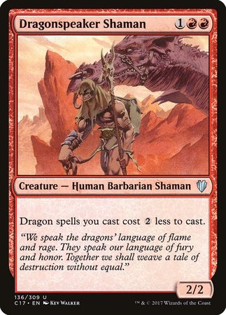 Dragonspeaker Shaman [Commander 2017] | Black Swamp Games