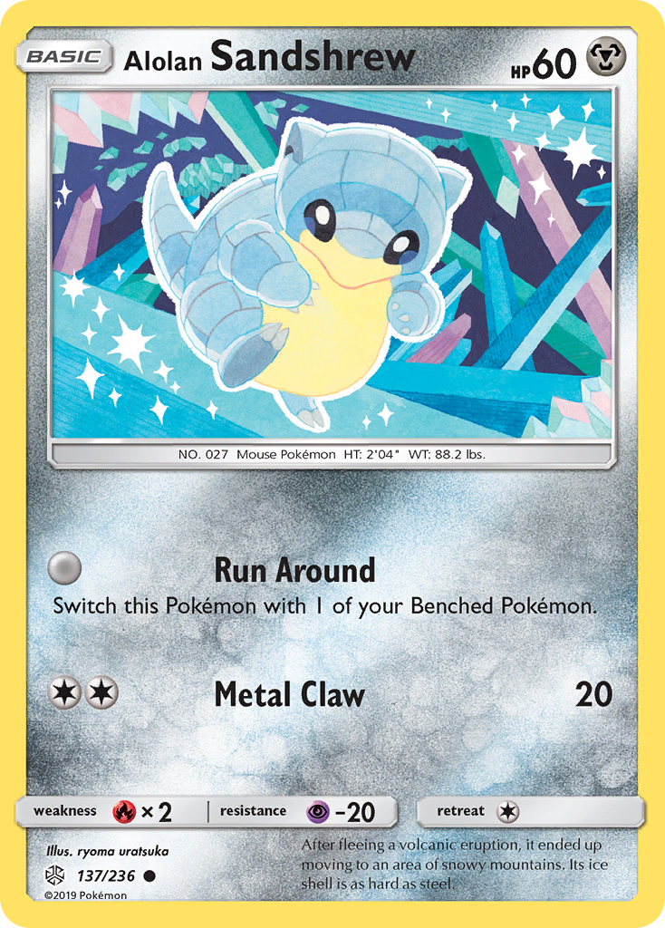 Alolan Sandshrew (137/236) [Sun & Moon: Cosmic Eclipse] | Black Swamp Games