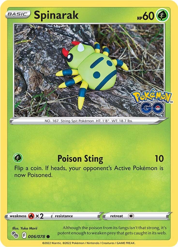 Spinarak (006/078) [Pokémon GO] | Black Swamp Games
