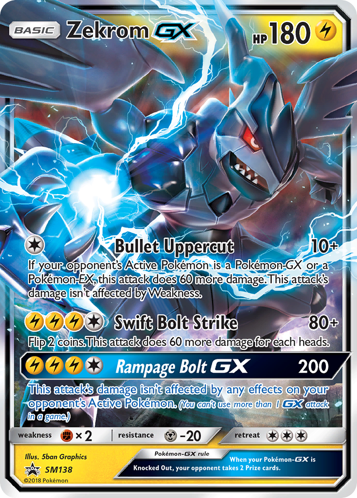 Zekrom GX (SM138) [Sun & Moon: Black Star Promos] | Black Swamp Games