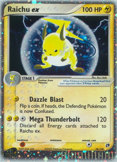 Raichu ex (98/100) [EX: Sandstorm] | Black Swamp Games