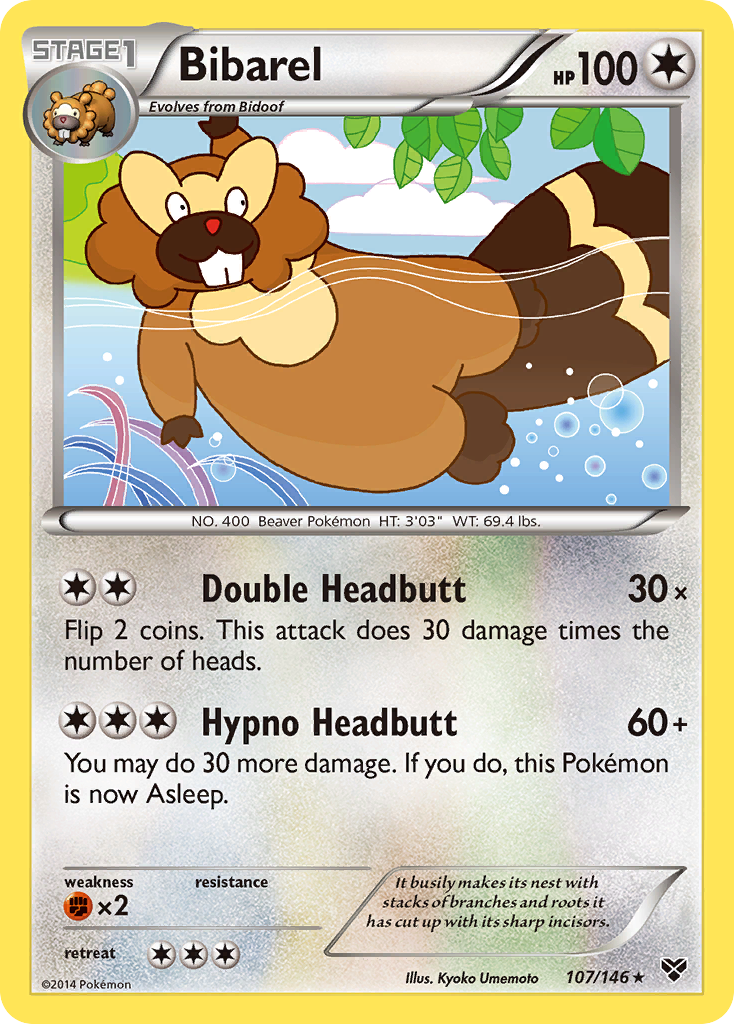 Bibarel (107/146) [XY: Base Set] | Black Swamp Games