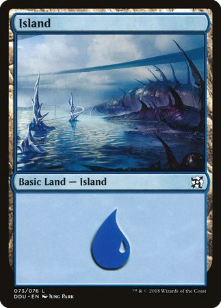 Island (73) [Duel Decks: Elves vs. Inventors] | Black Swamp Games