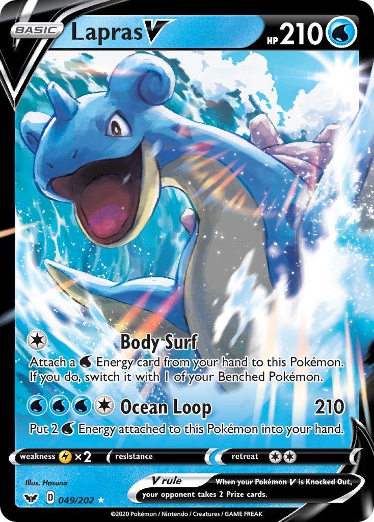 Lapras V (049/202) [Sword & Shield: Base Set] | Black Swamp Games