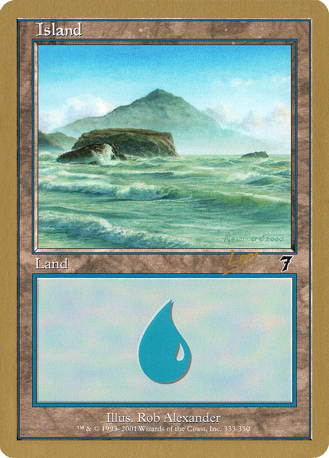 Island (333) (Raphael Levy) [World Championship Decks 2002] | Black Swamp Games