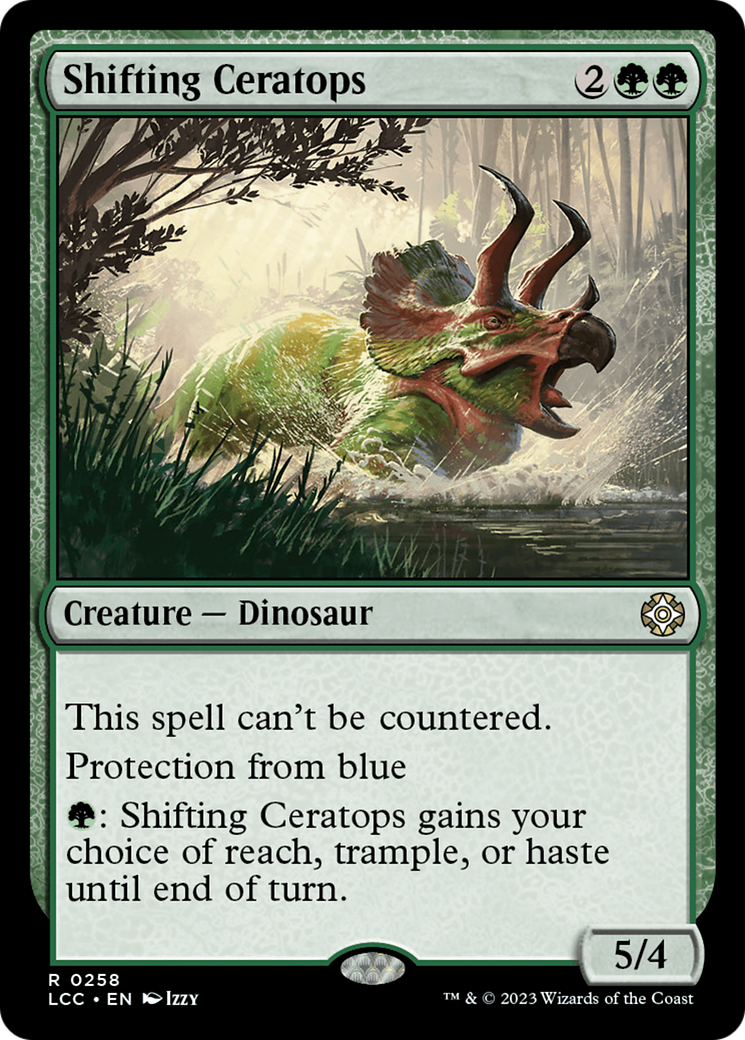 Shifting Ceratops [The Lost Caverns of Ixalan Commander] | Black Swamp Games