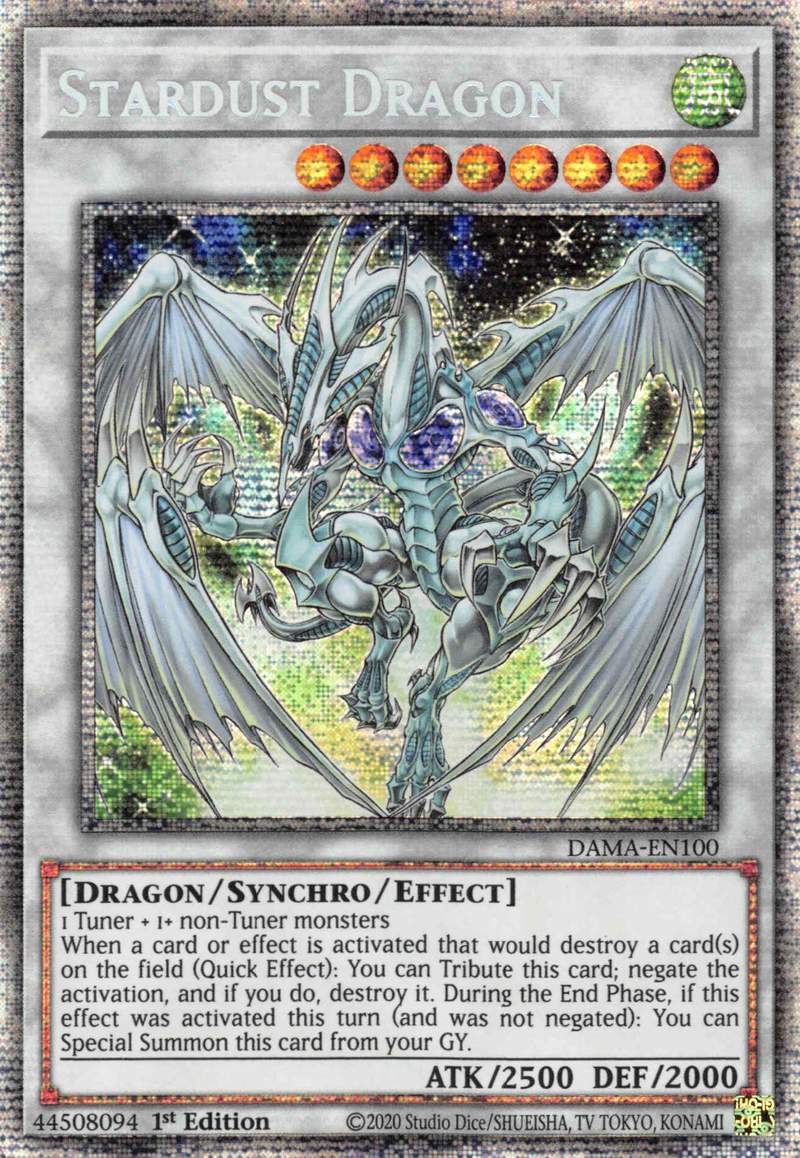 Stardust Dragon [DAMA-EN100] Starlight Rare | Black Swamp Games