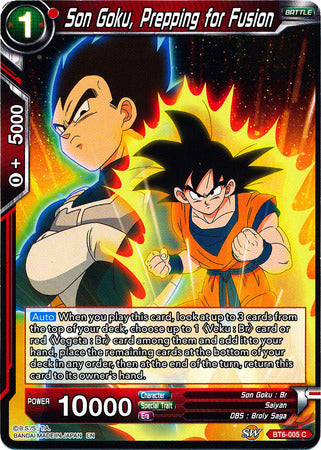 Son Goku, Prepping for Fusion [BT6-005] | Black Swamp Games