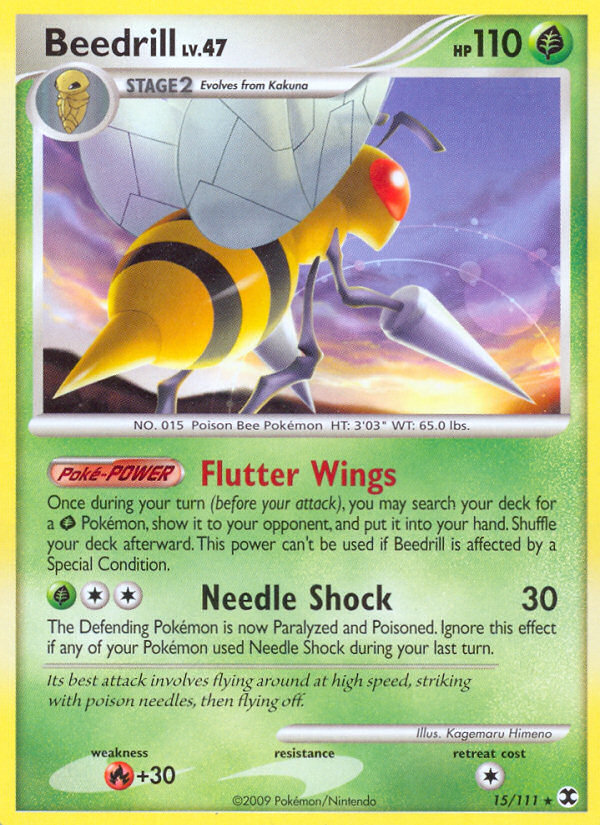 Beedrill (15/111) [Platinum: Rising Rivals] | Black Swamp Games