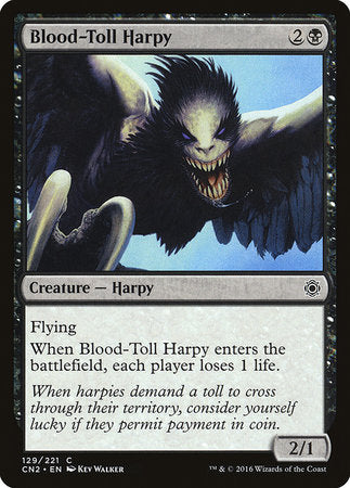 Blood-Toll Harpy [Conspiracy: Take the Crown] | Black Swamp Games