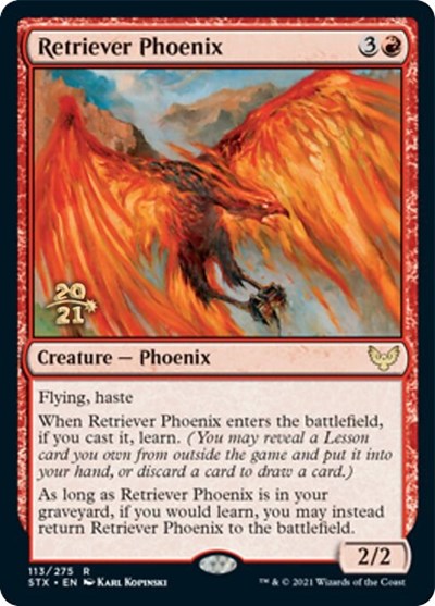 Retriever Phoenix [Strixhaven: School of Mages Prerelease Promos] | Black Swamp Games