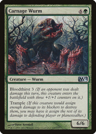Carnage Wurm [Magic 2012] | Black Swamp Games