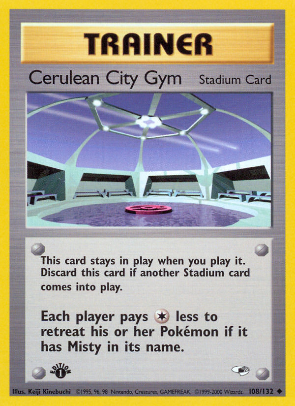 Cerulean City Gym (108/132) [Gym Heroes 1st Edition] | Black Swamp Games