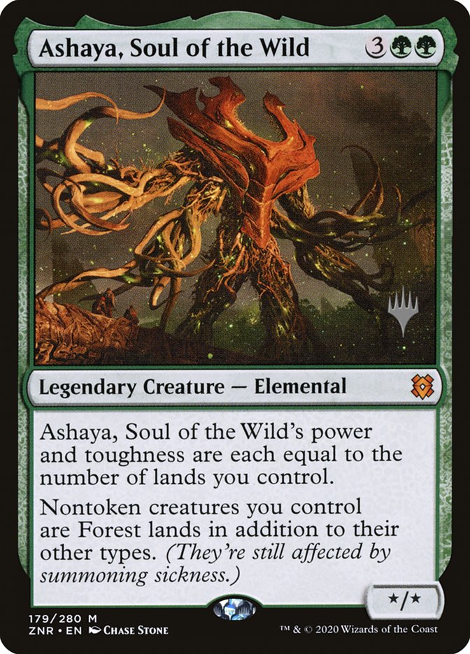 Ashaya, Soul of the Wild (Promo Pack) [Zendikar Rising Promos] | Black Swamp Games