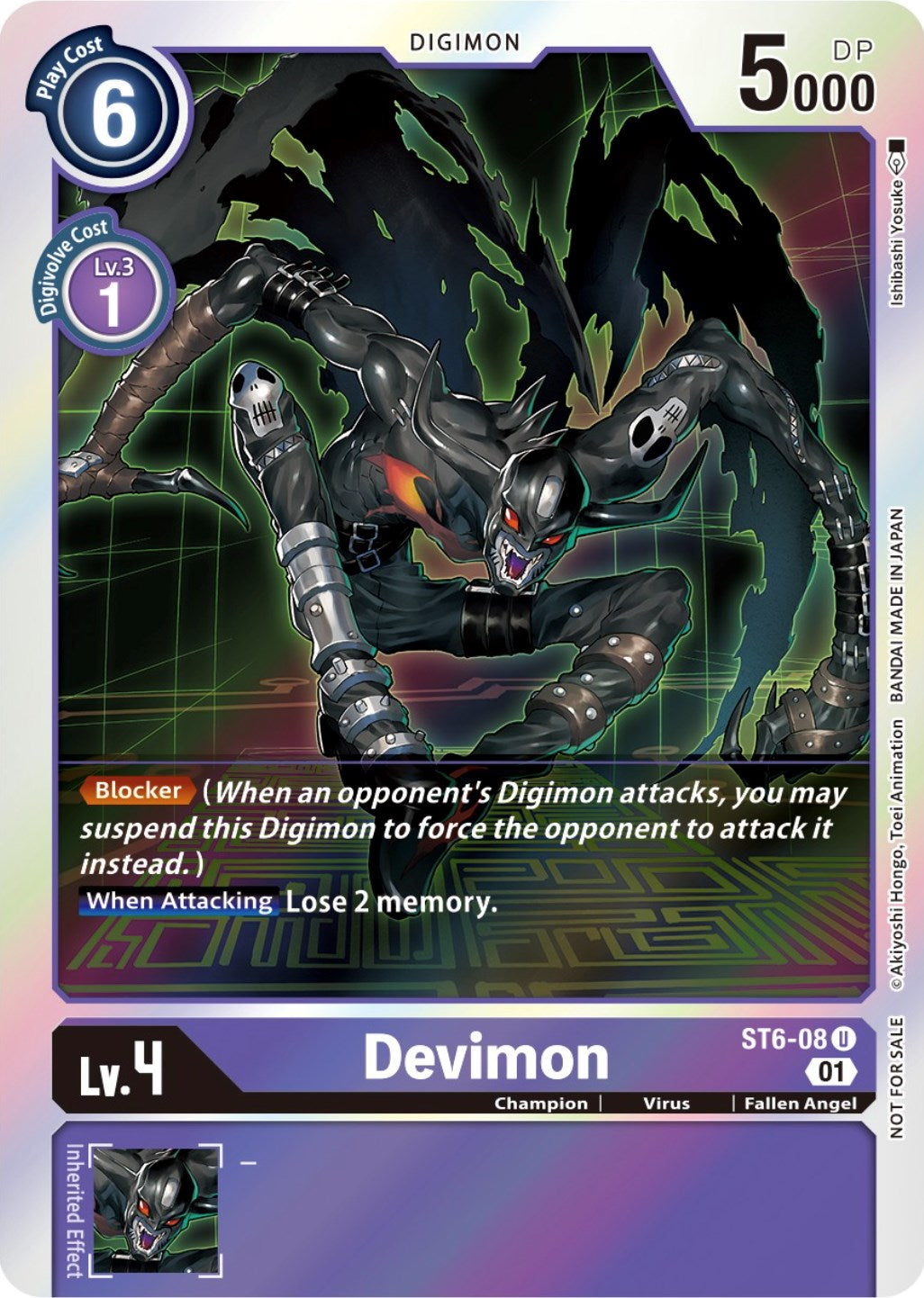 Devimon [ST6-08] (Official Tournament Pack Vol. 7) [Starter Deck: Venomous Violet] | Black Swamp Games
