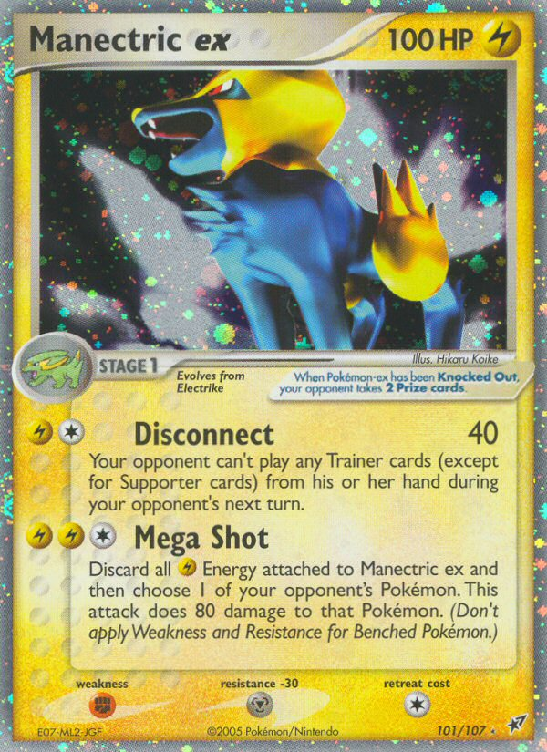 Manectric ex (101/107) [EX: Deoxys] | Black Swamp Games