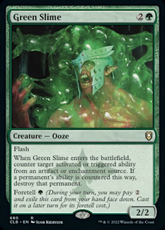 Green Slime [Commander Legends: Battle for Baldur's Gate] | Black Swamp Games