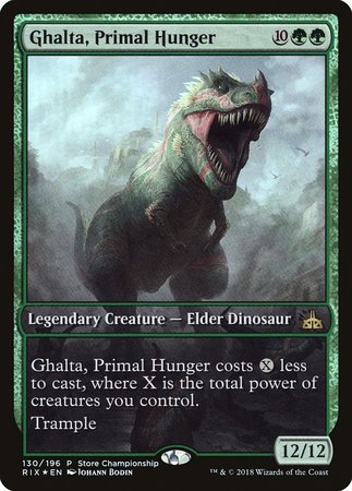 Ghalta, Primal Hunger [Rivals of Ixalan Promos] | Black Swamp Games