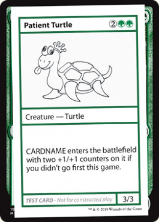 Patient Turtle (2021 Edition) [Mystery Booster Playtest Cards] | Black Swamp Games