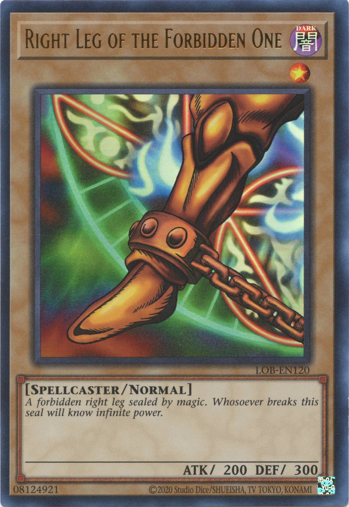 Right Leg of the Forbidden One (25th Anniversary) [LOB-EN120] Ultra Rare | Black Swamp Games