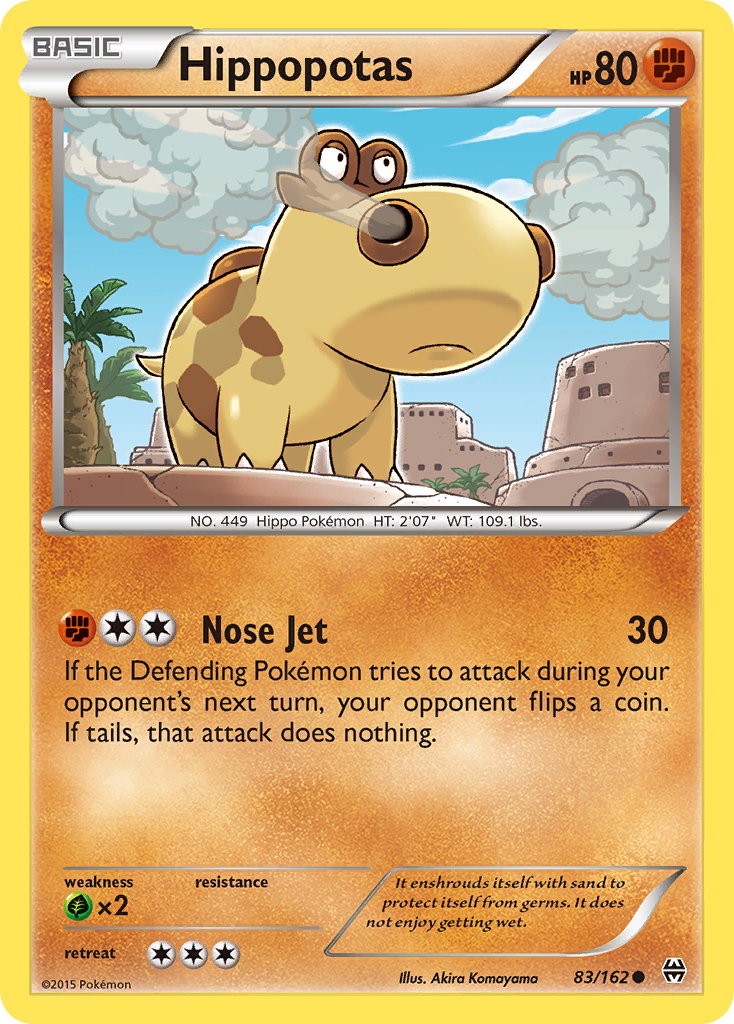 Hippopotas (83/162) [XY: BREAKthrough] | Black Swamp Games