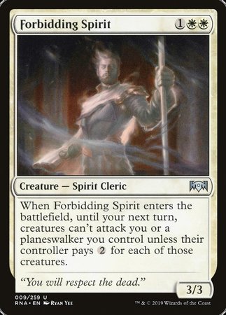 Forbidding Spirit [Ravnica Allegiance] | Black Swamp Games