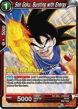 Son Goku, Bursting with Energy (BT10-007) [Rise of the Unison Warrior Prerelease Promos] | Black Swamp Games